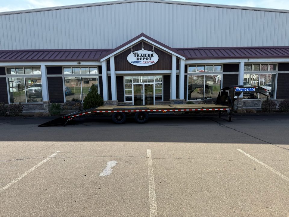 New Sure-Trac 8'6" x 30' Heavy Duty Low Profile Deckover Gooseneck Trailer 25.9K