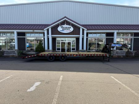 New Sure-Trac 8'6" x 30' Heavy Duty Low Profile Deckover Gooseneck Trailer 25.9K