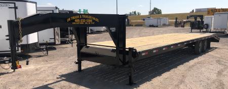 New 2026 Road Boss 32' Tandem Axle Gooseneck with Combo Dove Equipment Trailer