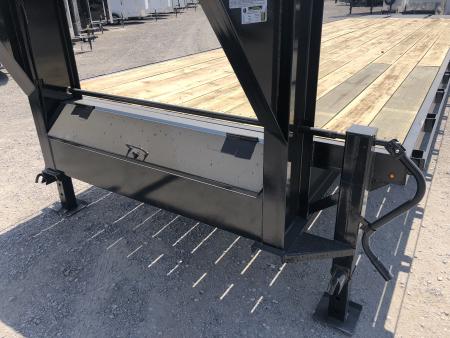 New 2026 Road Boss 32' Tandem Axle Gooseneck with Combo Dove Equipment Trailer