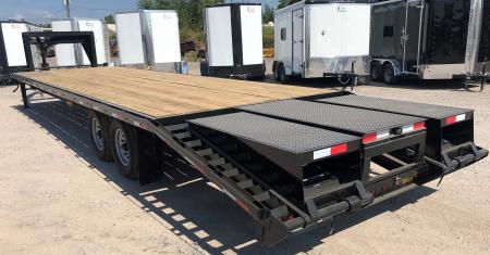 New 2026 Road Boss 32' Tandem Axle Gooseneck with Combo Dove Equipment Trailer