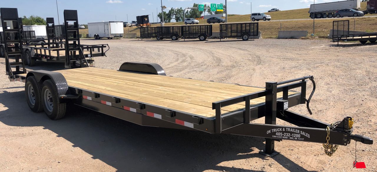 New 2026 Road Boss 83" x 24' Heavy Duty Car Hauler w/ Stand Up Ramps Equipment Trailer