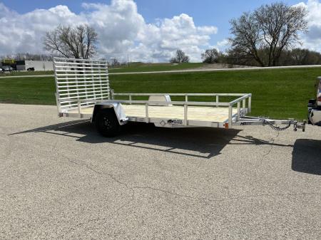 New 2026 Black Rhino Aluminum 81 x168  EXS714 w/ Wood Deck Utility Trailer
