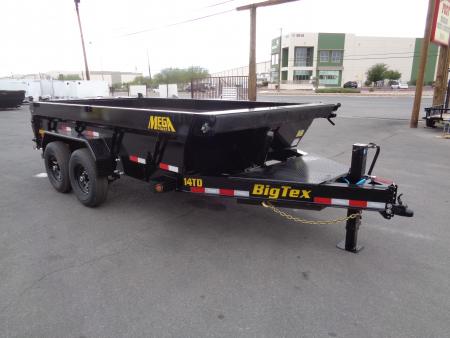 New 2026 Big Tex Trailers * 14TD-14 * 14Ft Heavy Duty Telescopic 15.4k Dump Trailer