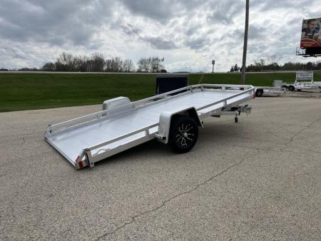 New 2026 Black Rhino Aluminum 77 x14' TS8114A Low Profile w/ Brakes (ATV / UTV / Side by Side) Tilt Trailer