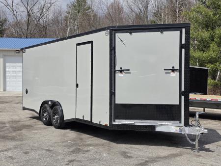 New 8'X20'+ 48" VNOSE W/RAMP CAR HAULER ENCLOSED 5200# AXLES ALL ALUMINUM LIGHTNING 2026