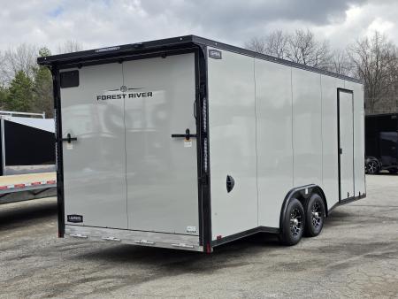 New 8'X20'+ 48" VNOSE W/RAMP CAR HAULER ENCLOSED 5200# AXLES ALL ALUMINUM LIGHTNING 2026