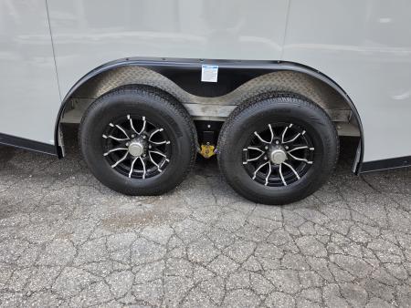 New 8'X20'+ 48" VNOSE W/RAMP CAR HAULER ENCLOSED 5200# AXLES ALL ALUMINUM LIGHTNING 2026