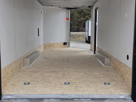 New 8'X20'+ 48" VNOSE W/RAMP CAR HAULER ENCLOSED 5200# AXLES ALL ALUMINUM LIGHTNING 2026