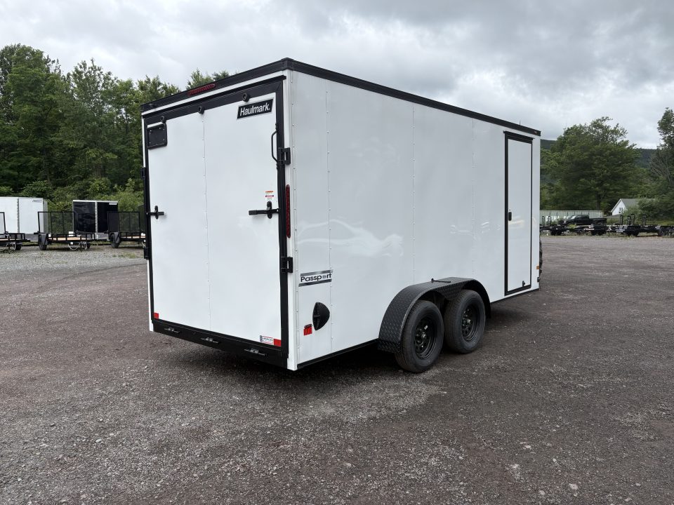 New 2026 Haulmark 7x16 Passport Deluxe 7K 7' Interior Height Cargo / Enclosed Trailer with Ramp Door