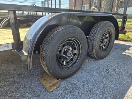 New 6'5" x 14' Big Tex 60PI Tandem Axle Utility Trailer, 6k GVWR ***2" Ball, Spring Assist Gate, Set Back Jack, Spare Mount