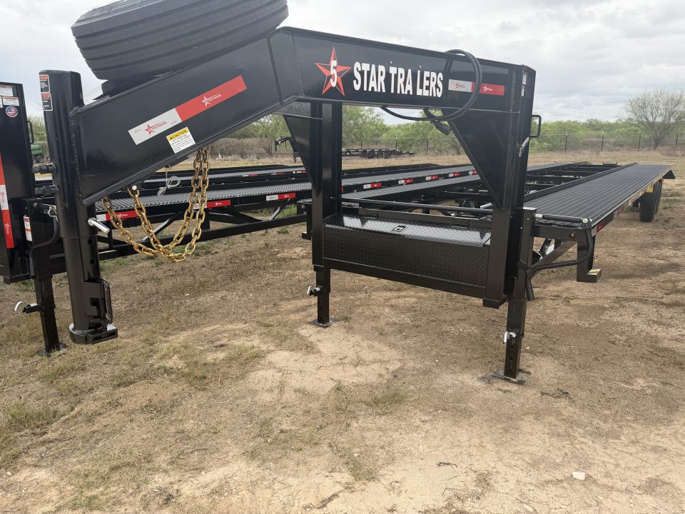 New 2026 5 Star Trailers 43ft Gooseneck 2/3 Car Hauler