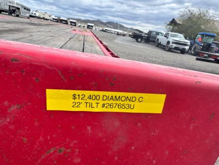 Used 2023 Diamond C Trailers 24' Deckover Tilt Trailer