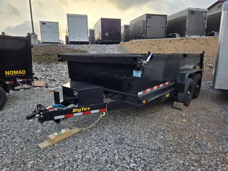 New 7 x 14 Big Tex NOMAD 14LX Low Pro Dump Trailer, 14k GVWR ***Scissor Hoist Lift w/Power Up, Power Down & Gravity Down