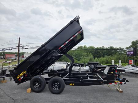 New 7 x 14 Big Tex NOMAD 14LX Low Pro Dump Trailer, 14k GVWR ***Scissor Hoist Lift w/Power Up, Power Down & Gravity Down