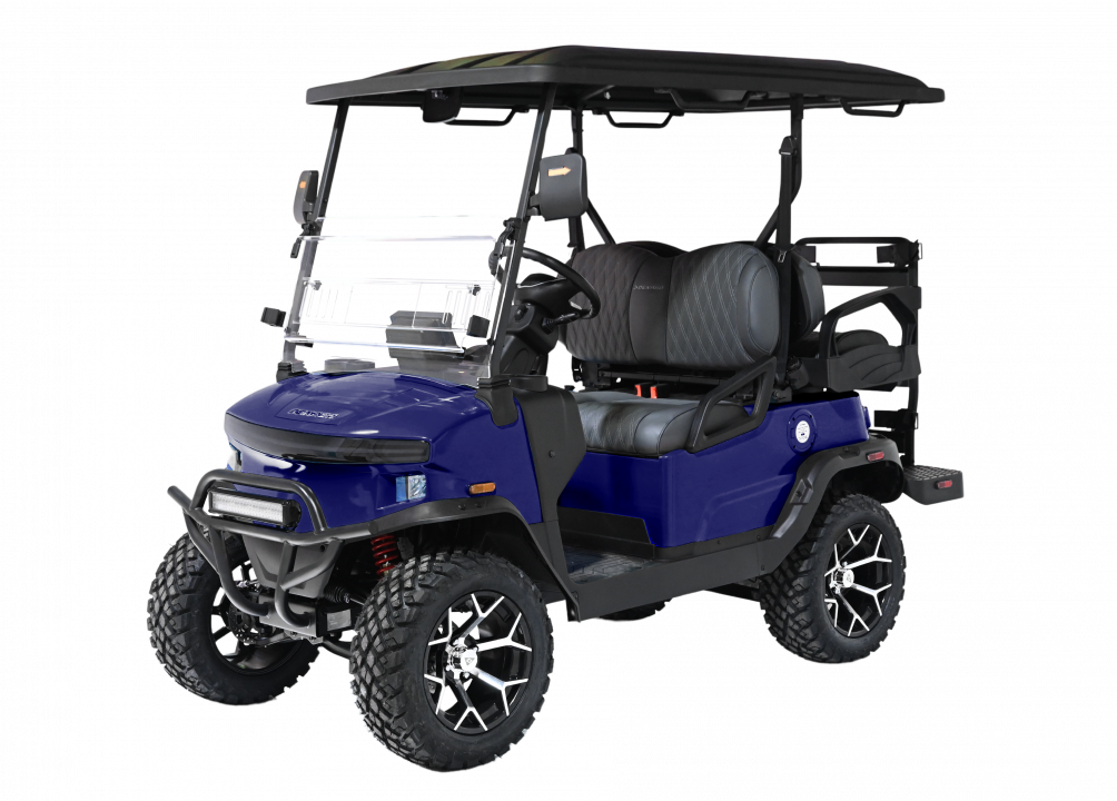 New 2026 Denago EV Nomad XL Lifted - BLUE Golf Cart 4-Person