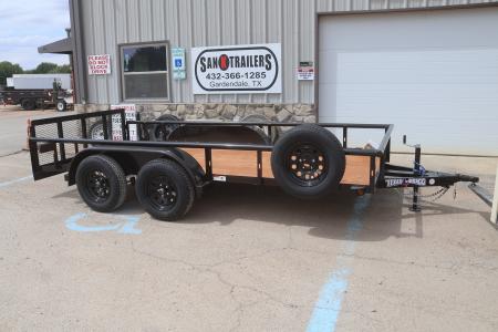 New 2026 Texas Bragg Trailers 77 X14' Pipe Top Utility Trailer