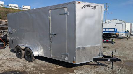 New 2026 Homesteader 7x16 Intrepid V-Nose Cargo Trailer w/ Ramp Door
