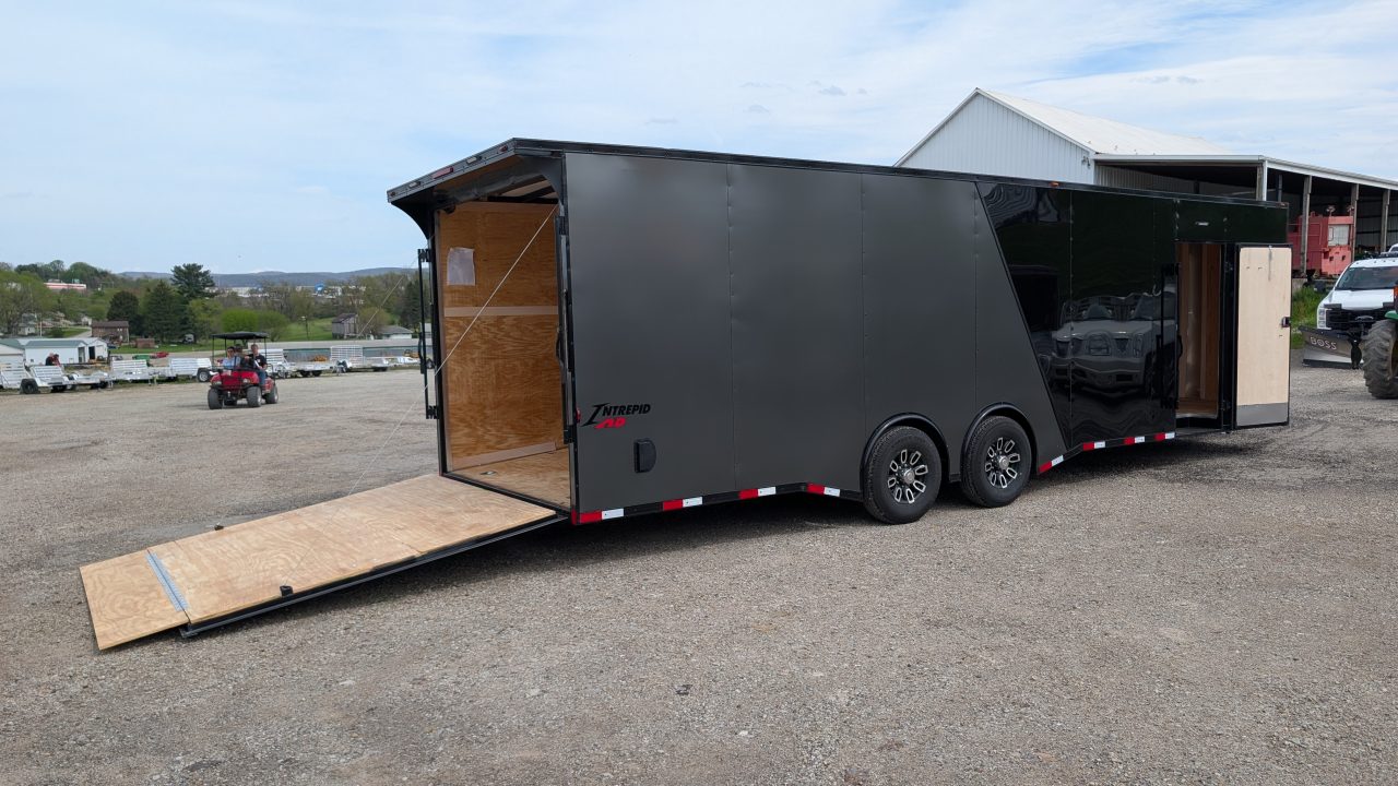 New 2026 Homesteader 8.5 x 28 HD SERIES Intrepid Car Hauler w/ Ramp (14K GVW)