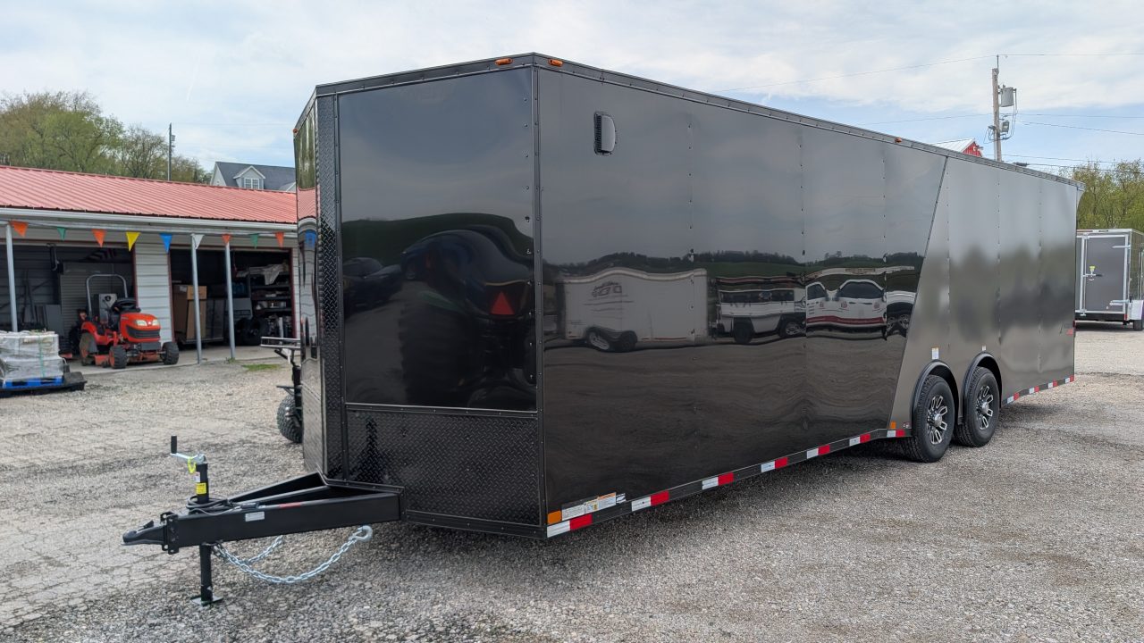 New 2026 Homesteader 8.5 x 28 HD SERIES Intrepid Car Hauler w/ Ramp (14K GVW)