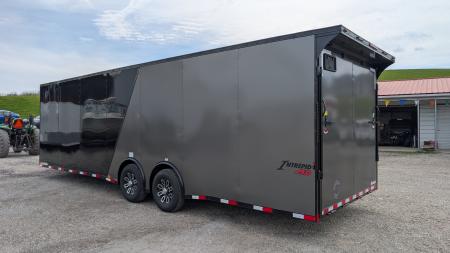 New 2026 Homesteader 8.5 x 28 HD SERIES Intrepid Car Hauler w/ Ramp (14K GVW)