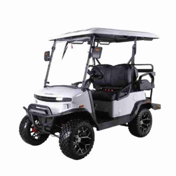 New 2026 Denago EV Nomad XL Lifted - MATTE WHITE Golf Cart 4-Person