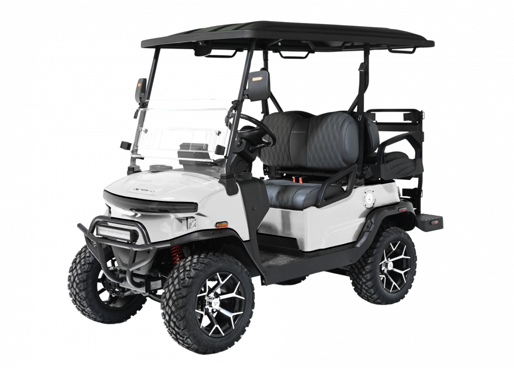New 2026 Denago EV Nomad XL Lifted - MATTE WHITE Golf Cart 4-Person