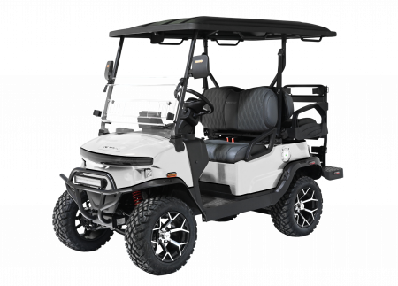 New 2026 Denago EV Nomad XL Lifted - MATTE WHITE Golf Cart 4-Person