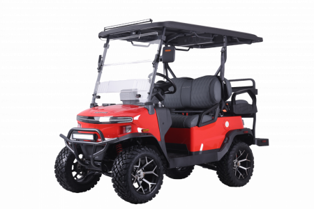 New 2026 Denago EV Nomad XL Lifted - RED Golf Cart 4-Person