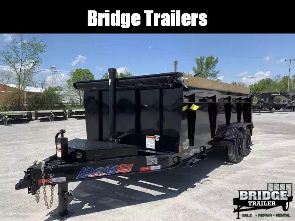 New 2026 Liberty LD16K83X16B8TSHST (83" x 16') 17.5K Telescopic High Side Dump Trailer