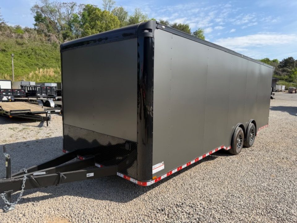 New Outlaw Light Race 8.5x24 12k Charcoal/Black Trim PKG W/ Front Cabinets