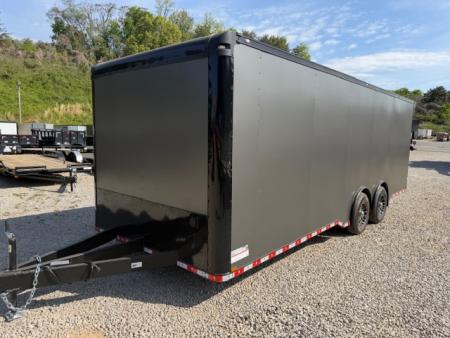 New Spartan Light Race 8.5x24 12k Charcoal/Black Trim PKG W/ Front Cabinets