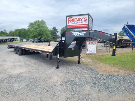 New 2026 Top Hat Trailers GN240 LO PROFILE 32' x 102  Equipment Trailer