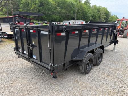 New 2026 Hillcrest Trailers 7x16 17.6k w/ HD ramps & Hyd jacks Dump Trailer
