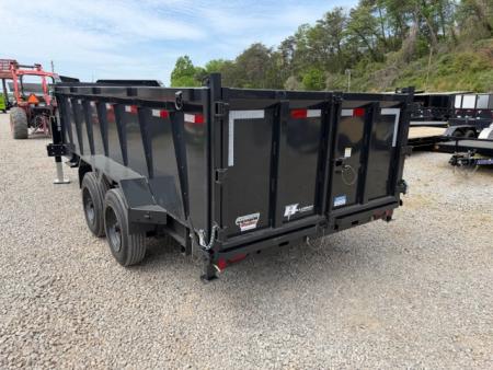 New 2026 Hillcrest Trailers 7x16 17.6k w/ HD ramps & Hyd jacks Dump Trailer