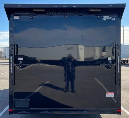 New 8.5 x 24' Enclosed Blackout Car / Racing Trailer 9,990LB, 7' High, Spoiler, Spread Axles