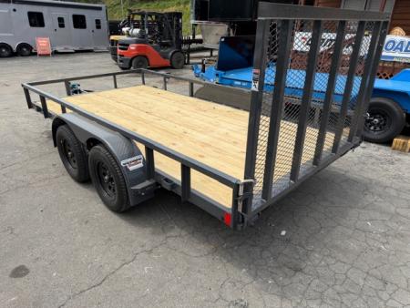 New Lamar Utility 83x14 7k w/ Single Brake & SQ Tube Top Rail