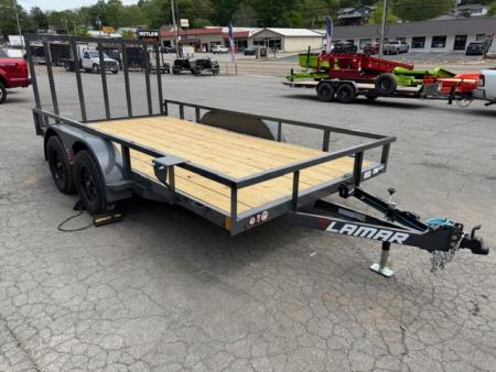 New Lamar Utility 83x14 7k w/ Single Brake & SQ Tube Top Rail