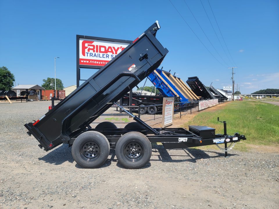 New 2026 Top Hat Trailers DP07 10' x 60" Tandem Axle Mini Dump Trailer