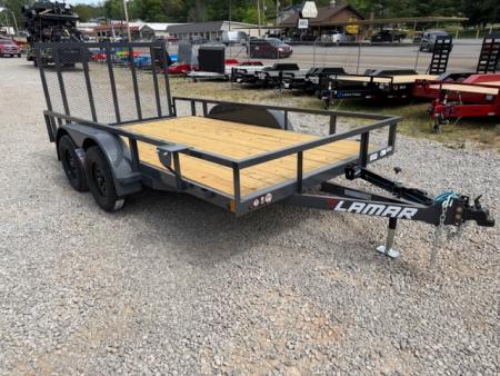 New Lamar Utility 83x14 7k w/ Single Brake, Dovetail & SQ Tube Top Rail