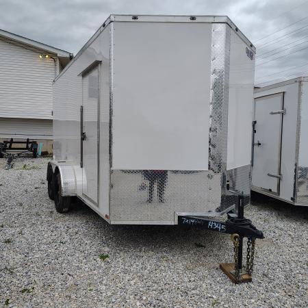 New 2026 Cynergy 2 7x14 TA, 7' interior height , 35k axles, .080 polycore Cargo / Enclosed Trailer
