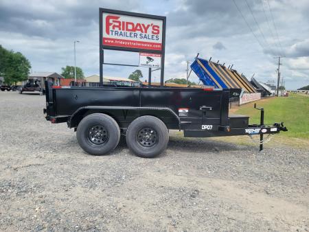 New 2026 Top Hat Trailers DP07 10' x 60" Tandem Axle Mini Dump Trailer