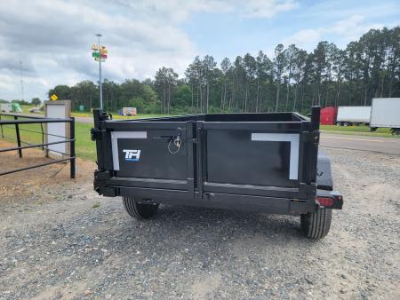 New 2026 Top Hat Trailers DP07 10' x 60" Tandem Axle Mini Dump Trailer