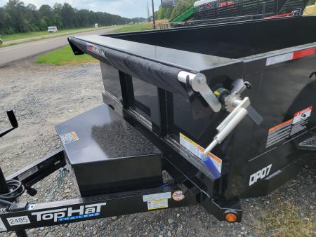 New 2026 Top Hat Trailers DP07 10' x 60" Tandem Axle Mini Dump Trailer
