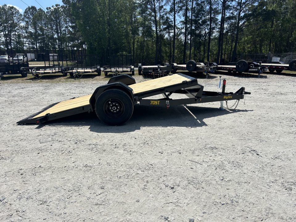 New 2026 Big Tex Trailers 70ST Tilt Trailer 83x13 with a Single 7K Axle, #4890 Payload