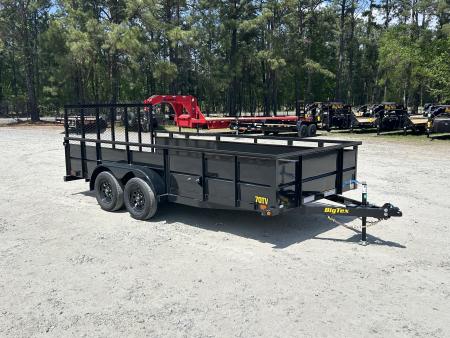 New 2026 Big Tex Trailers 70TV Utility Trailer with 24  Metal Sides