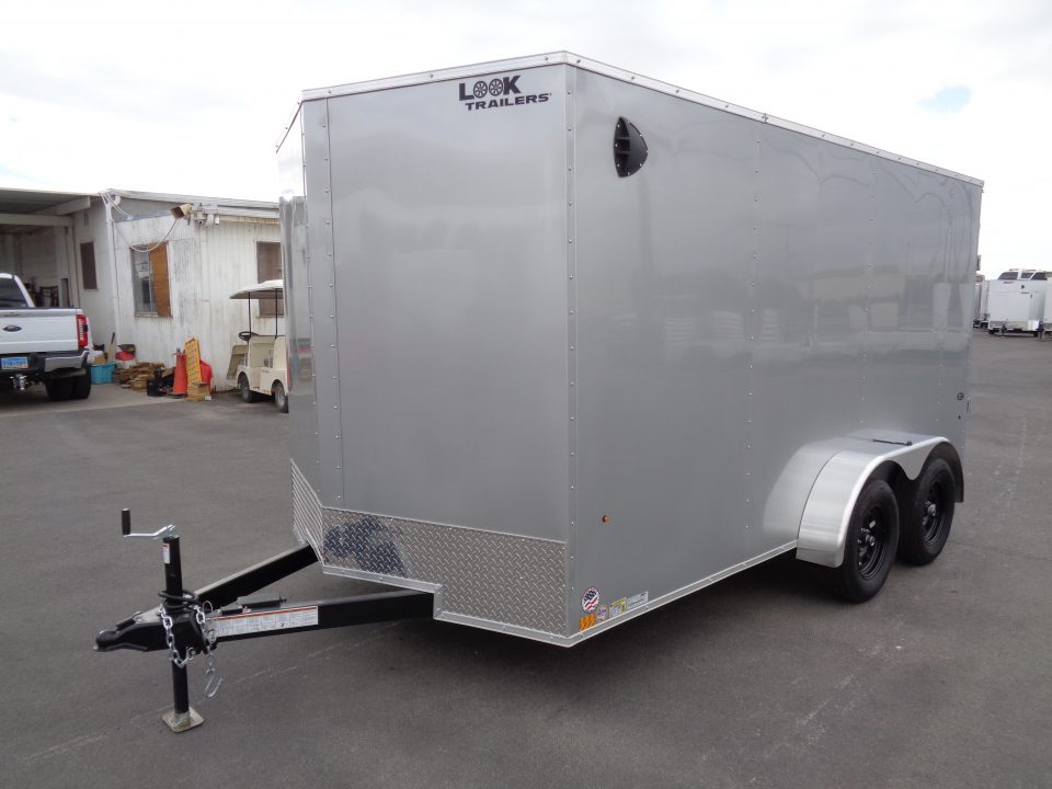 New 2026 Look Trailers 7x14 * ST DLX * V-Nose Tandem Axle 7k Cargo Trailer