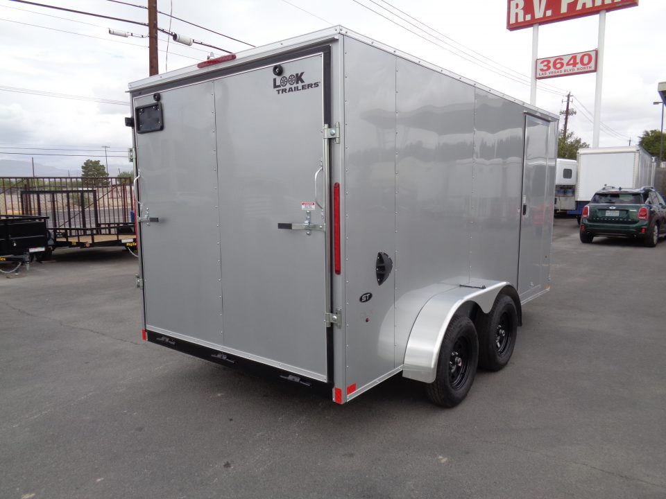 New 2026 Look Trailers 7x14 * ST DLX * V-Nose Tandem Axle 7k Cargo Trailer