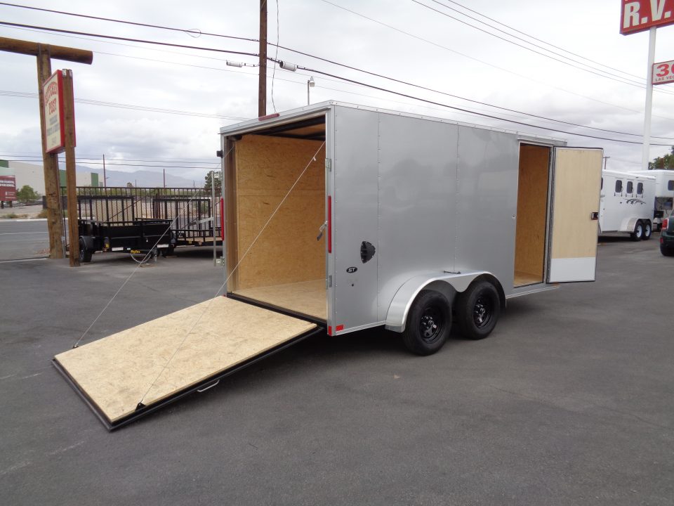 New 2026 Look Trailers 7x14 * ST DLX * V-Nose Tandem Axle 7k Cargo Trailer