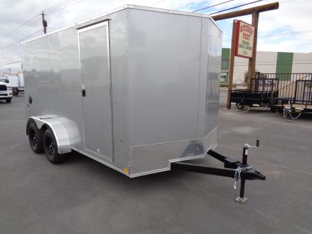 New 2026 Look Trailers 7x14 * ST DLX * V-Nose Tandem Axle 7k Cargo Trailer